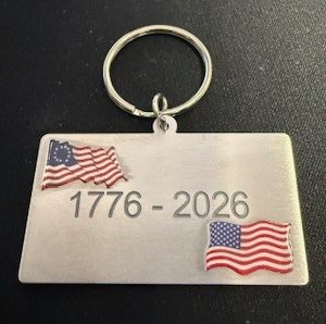 USA 250th Birthday Commemorative Dog Tag